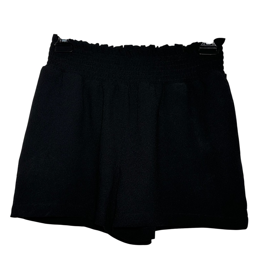 1. State Black Smocked Waist‎ Wide Leg Shorts XS Polyester Dressy Casual